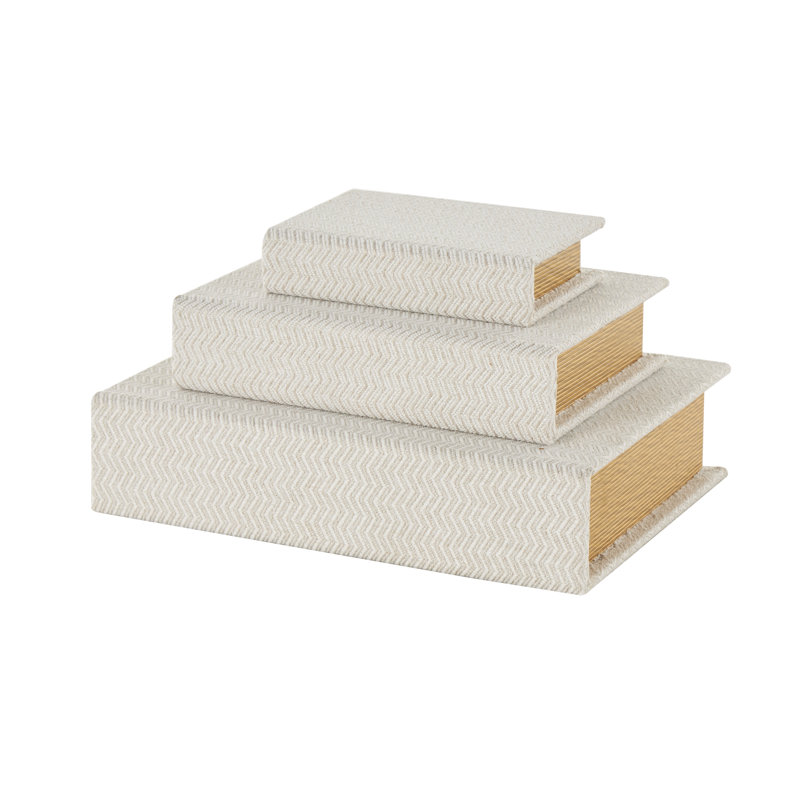 Ensemble de boîtes décoratives multicolores Damali, Blanc