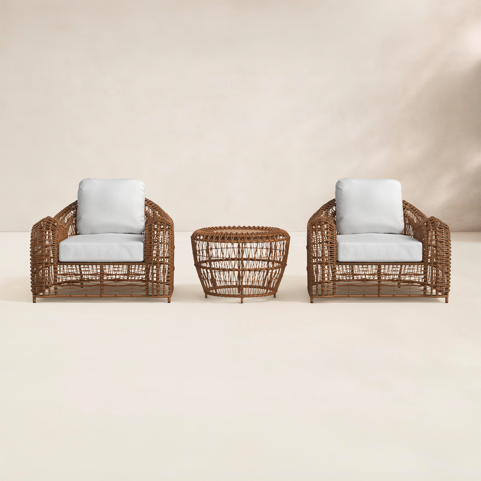 Alyshia 2-Person Teak Patio Seating Group