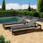 Comfortable Poolside Loungers  2  - Breathable Mesh, Rust- Aluminum, Adjustable Back, Portable, Black + Gray 2 Outdoor Lounge Rust-