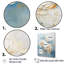 Chrysanthèmes blancs et bleus I - impression-965868774-965868776