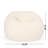 Kavel 3 Foot Rounded Bean Bag-1145971536