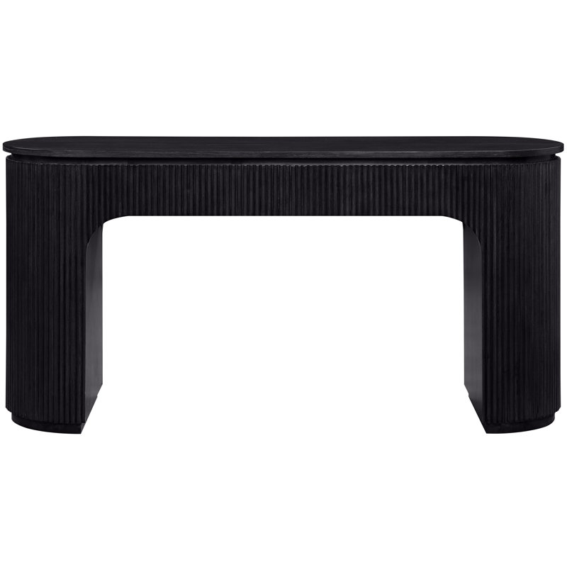 Console de meuble-lavabo Koertdine, Noir, noir, noir, noir