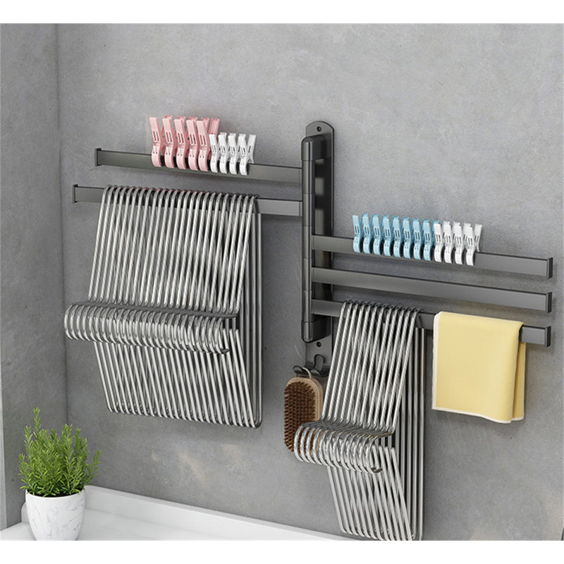 Flexispace 180° Rotatable Balcony Clothes Rack