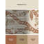 Tapis beige moelleux moelleux à motif de blocs bohémiens - reliure beige-1850008771