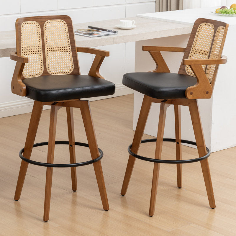 Tabouret de bar et tabouret de bar Modern, Noir, Tabouret de bar (siège d'une hauteur de 30 po)