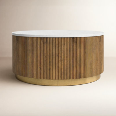 Rylee 36" Genuine Marble Coffee Table