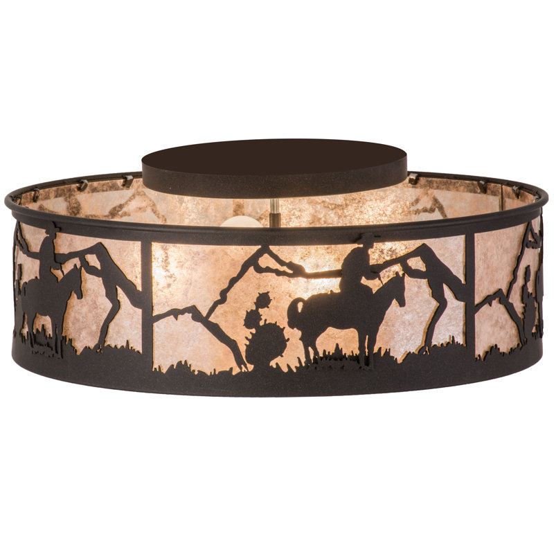Rustic Lodge 4 - Light Flush Mount