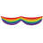 Rainbow Fabric Bunting - 5' 10" - Pack of 6