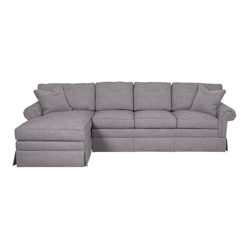 American Bungalow 2-Piece Main Street Sleep Sectional, Nomad Slate Crypton® Chenille