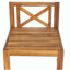 Ensemble de conversation modulaire d'extérieur en bois pour patio 5 pièces avec coussins, finition naturelle et coussins beiges Topmax-1087846507