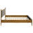 Light Brown Eastern King Panel Platform Bed