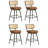 Swivel Upholstered Counter Stools With Rattan Back-970377914-970377912