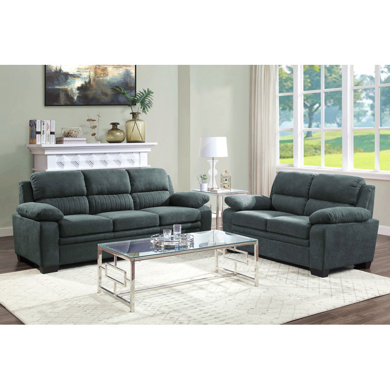Ensemble de canapé 2 pièces Modern Living, Gris foncé