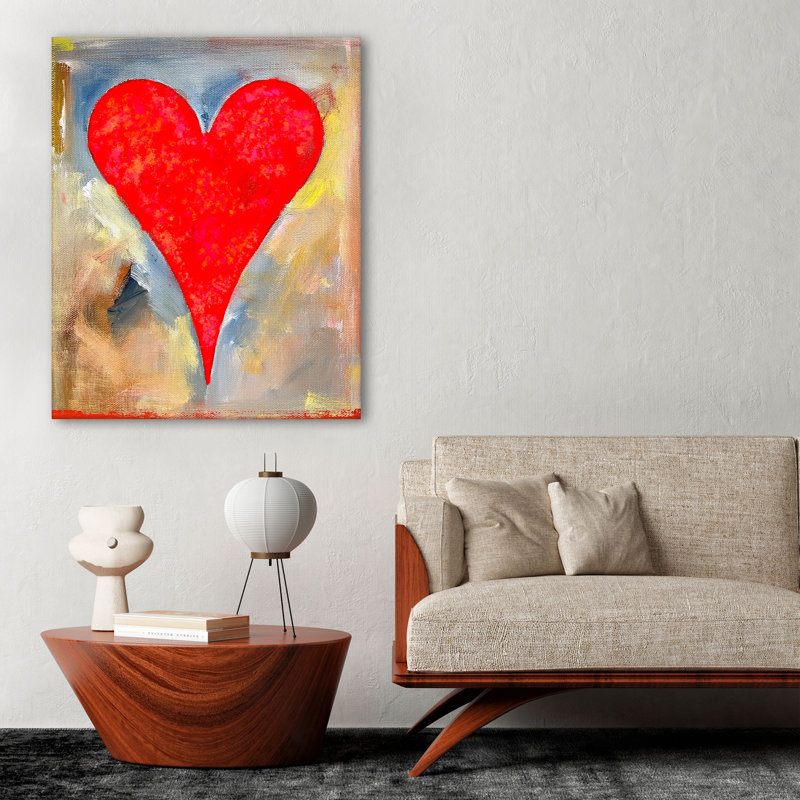 Aidé Giani par Salvatore Principe - peinture sur toile tendue, H 40 po x l 30 po x P 1,5 po