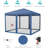 10 X 10 FT Pop Up Canopy, Heavy Duty Party Tent With Mosquito Netting, Height Adjustable Instant Sun Shade, Portable-111009875