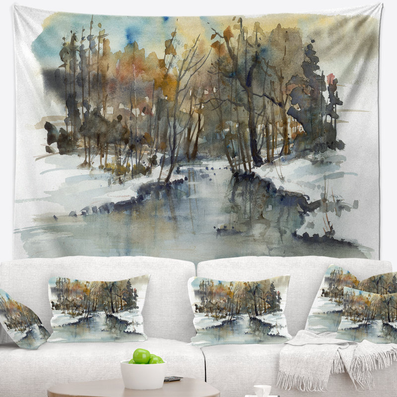 Polyester Tapestry, 50" H x 60" W