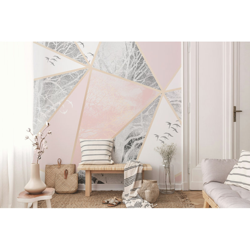 Geometric Shapes Wall Mural, 35" L x 55" W