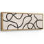 Lignes noires abstraites sur art moderne beige-100937294-111695715