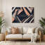 «Geometric Abstraction 96», art mural gris en métal-1353143384