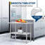 Table de préparation en acier inoxydable avec tablette à 2 niveaux NSF, table de travail à hauteur réglable pour la cuisine-120094620