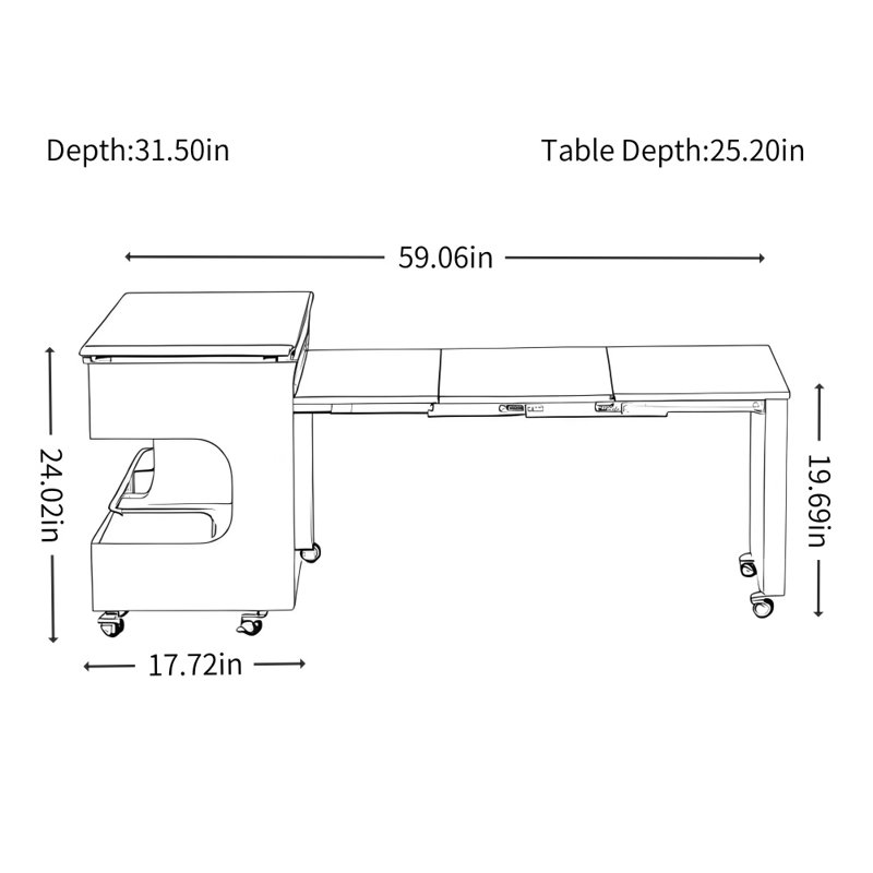 Table de salle à manger moderne et minimaliste