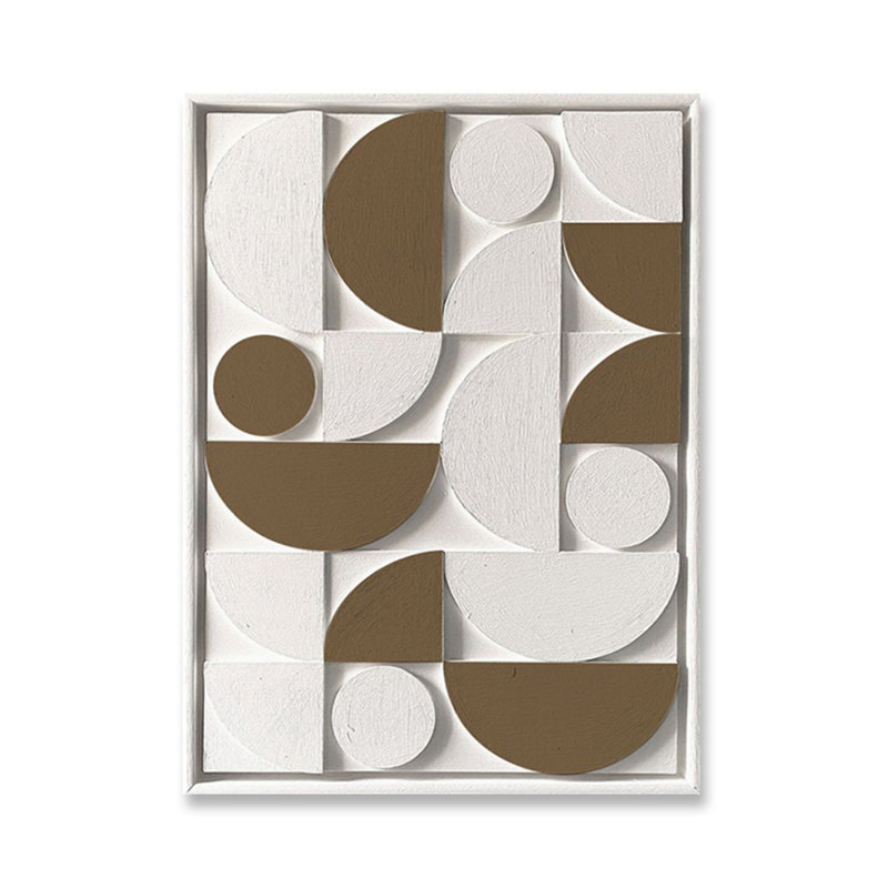Art mural rectangulaire moderne pour salon, H 49,21 po x l 35,43 po, Blanc / jaune / vert