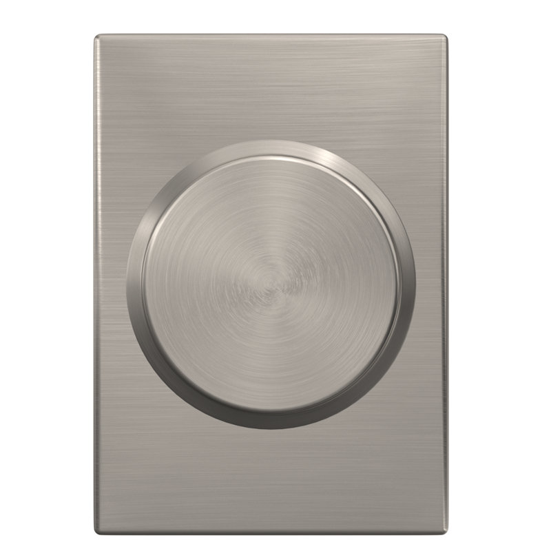 Bowery Privacy Door Knob, Satin Nickel