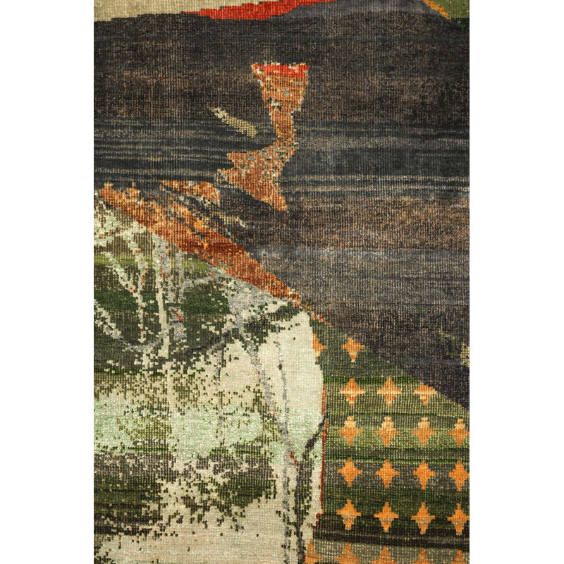 Tapis unique 7 pi 10 po x 9 pi 11 po Silk Treasures