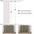 Linen Back Tab Curtains,Light Filtering Curtain, Thick Linen Textured Semi Sheer Drapes(Set of 2,With Hooks)-1809414765-1780285708