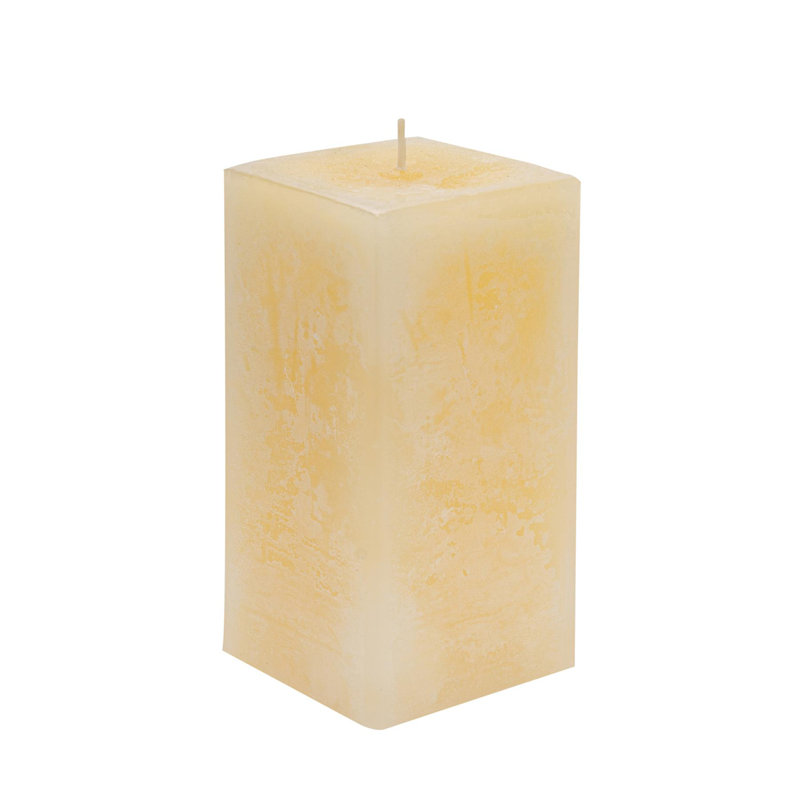 Vanilla Scented Pillar Candle, 15cm H x 7.5cm W x 7.5cm D
