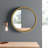 Quillin Solid Wood Round Mirror
