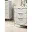 Panneaux embossés contemporains en acrylique avec commode et commode 1 pièce Contemporary