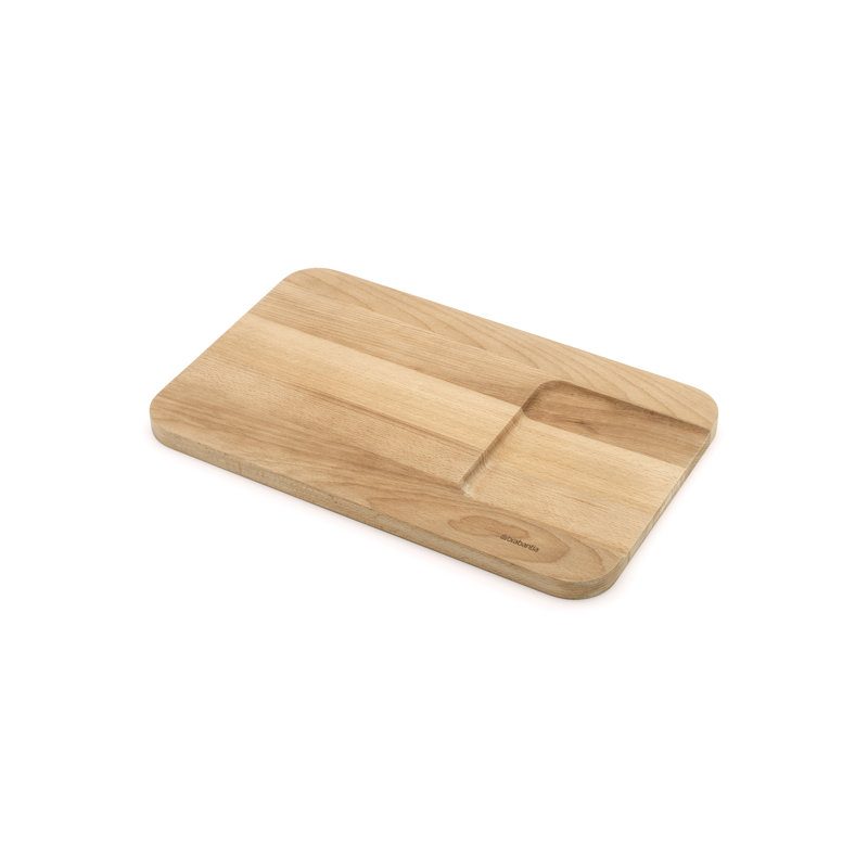 Planche à découper en bois pour légumes avec profilé Brabantia