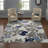 Floral Flatweave Water Resistant Indoor Outdoor Rugs for Patios, Deck, Porch or Entryway-61320200