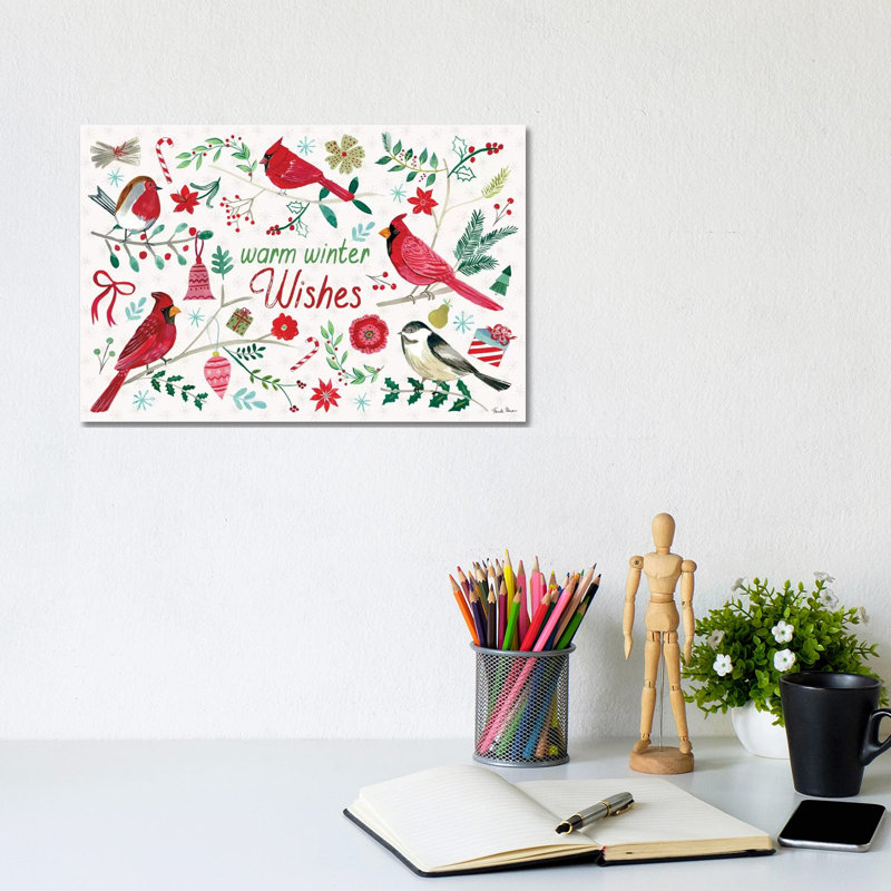Cheerful Holiday I by Farida Zaman - Wrapped Canvas Painting, 20.32 cm H x 30.48 cm W