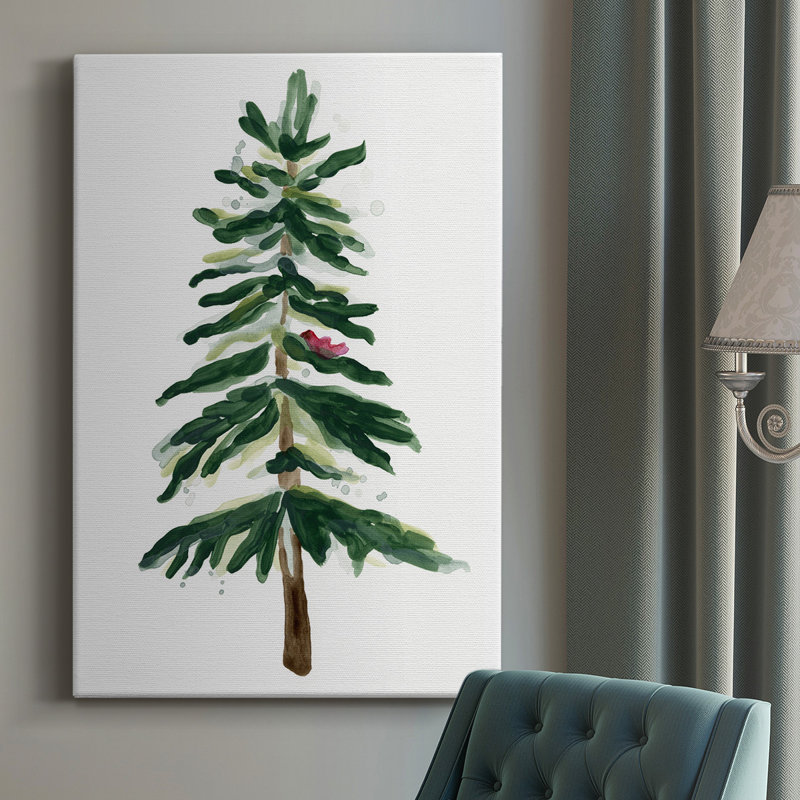 «Warm Winter Wishes VII», toile tendue avec châssis de qualité supérieure - prête à être accrochée