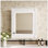 Armoire de rangement murale avec miroir, tablette réglable et charnières à fermeture en douceur pour économiser de l'espace