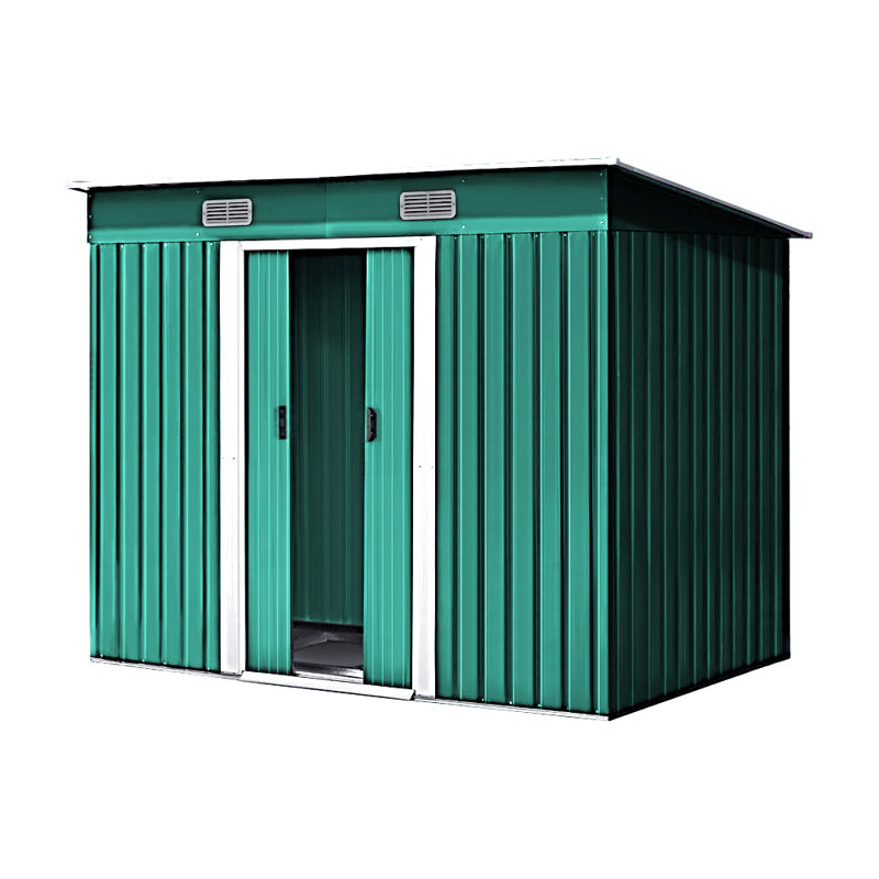 Green Metal Storage Tool Shed