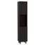 Garde-manger Hobart, trois tablettes intérieures, deux tablettes, deux armoires - noir, armoire