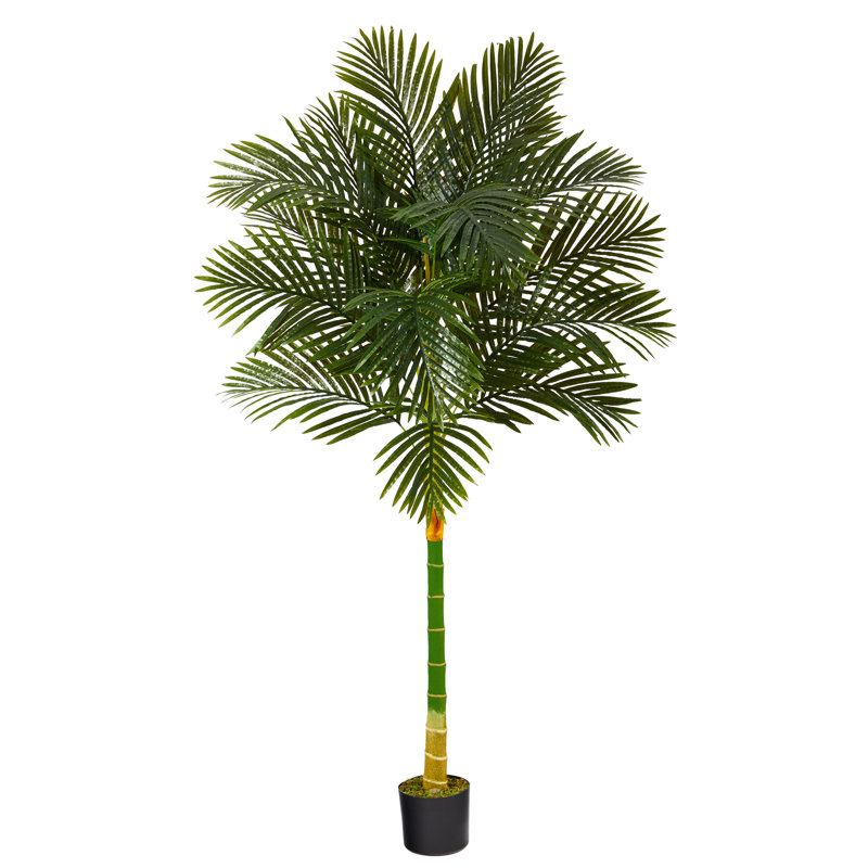 Palmier artificiel en pot, H 72 po x l 22 po x P 22 po