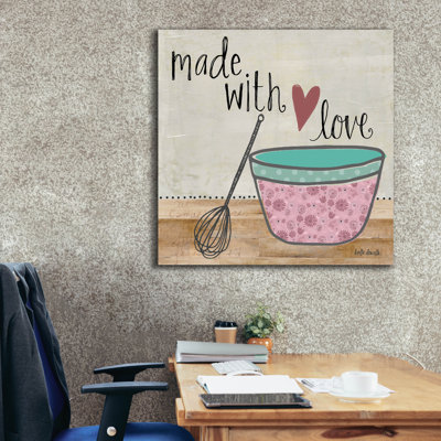  «Made With Love» par Katie Doucette, art mural sur toile, 37 po x 37 po