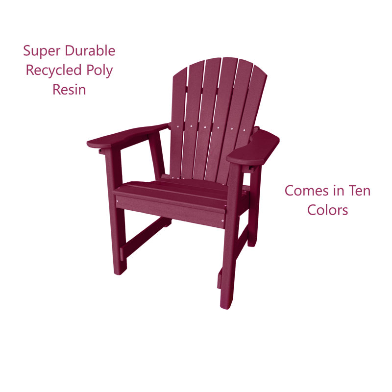 Fauteuil de salle à manger Kleinman, Rouge foncé