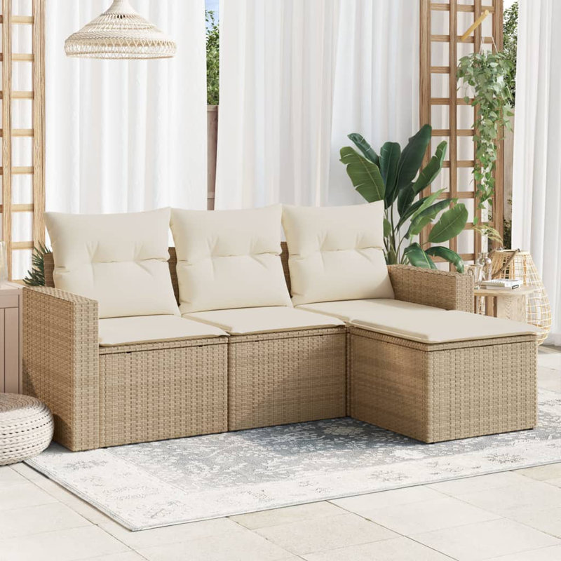 Vidaxl Garden Sofa Set Beige