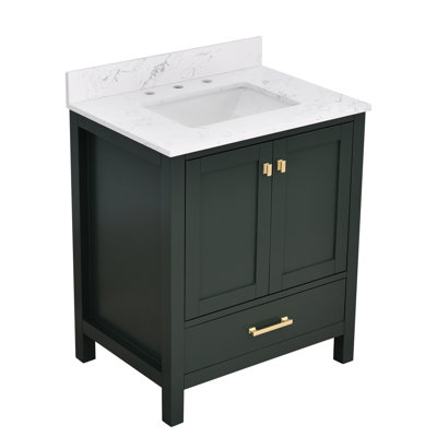 Rendu 30 po X P 22 po Meuble-lavabo simple D