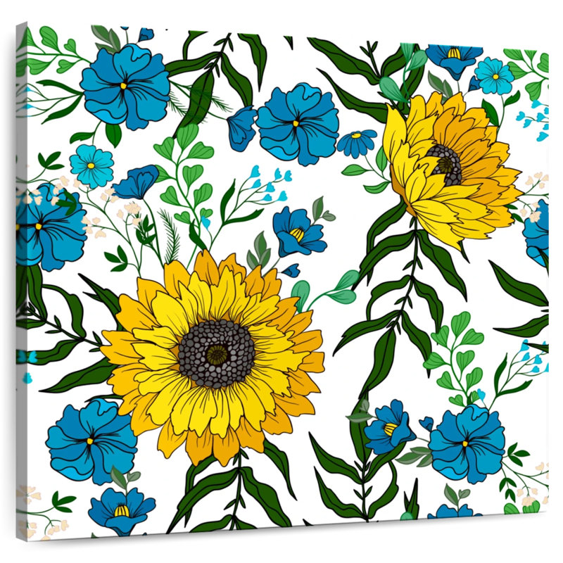 Harnek tournesols dans le jardin, H 10 po x l 10 po