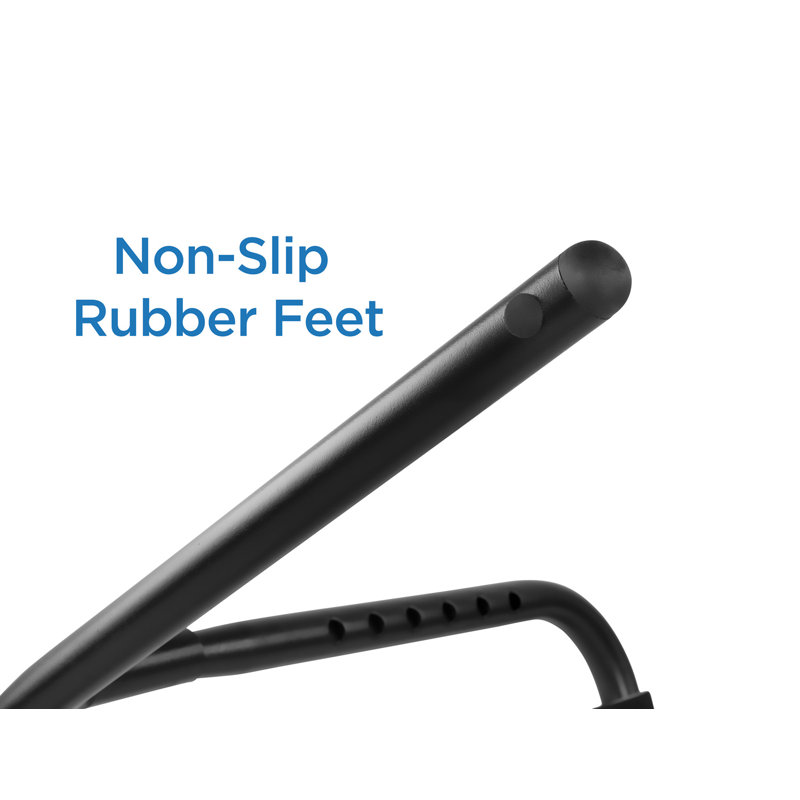 Mount-It! Black Adjustable Foot Rest with Padded Surface