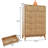 Fluted 5-Drawer Dresser With Curved Edges Design For Bedroom