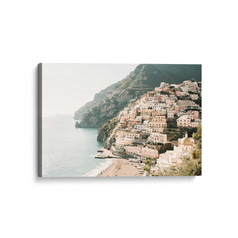 Impression sur toile tendue Seaside Sanctuary, H 32 po x l 48 po x P 1,25 po, Toile tendue