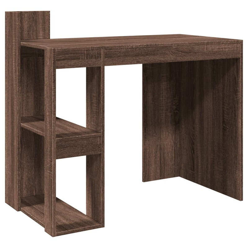 Desk, Brown oak/Look
