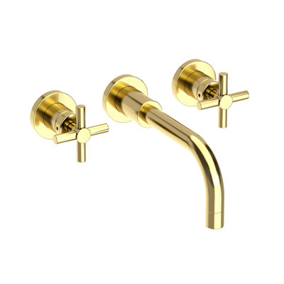 East Linear Wall Mount Bathroom Faucet